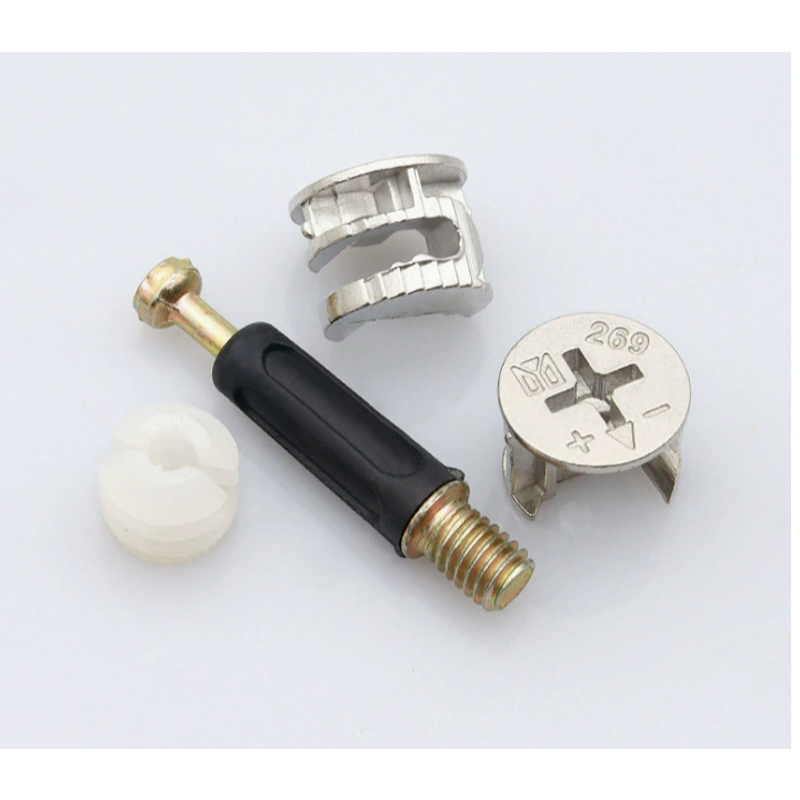 อุปกรณ์น็อต เชื่อมต่อเฟอร์นิเจอร์ ชุดฟิตติ้งเกือกม้า แกนเกือกม้า fix Fitting Hub (สินค้าพร้อมส่งแล้วนะคะ)