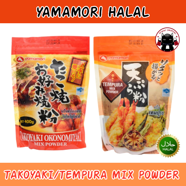 Yamamori Halal Takoyaki / Tempura Mix Powder แป้งทาโกะยากิ/โอโคโนมิยากิ แป้งเทมปุระ ฮาลาล 400-1000g