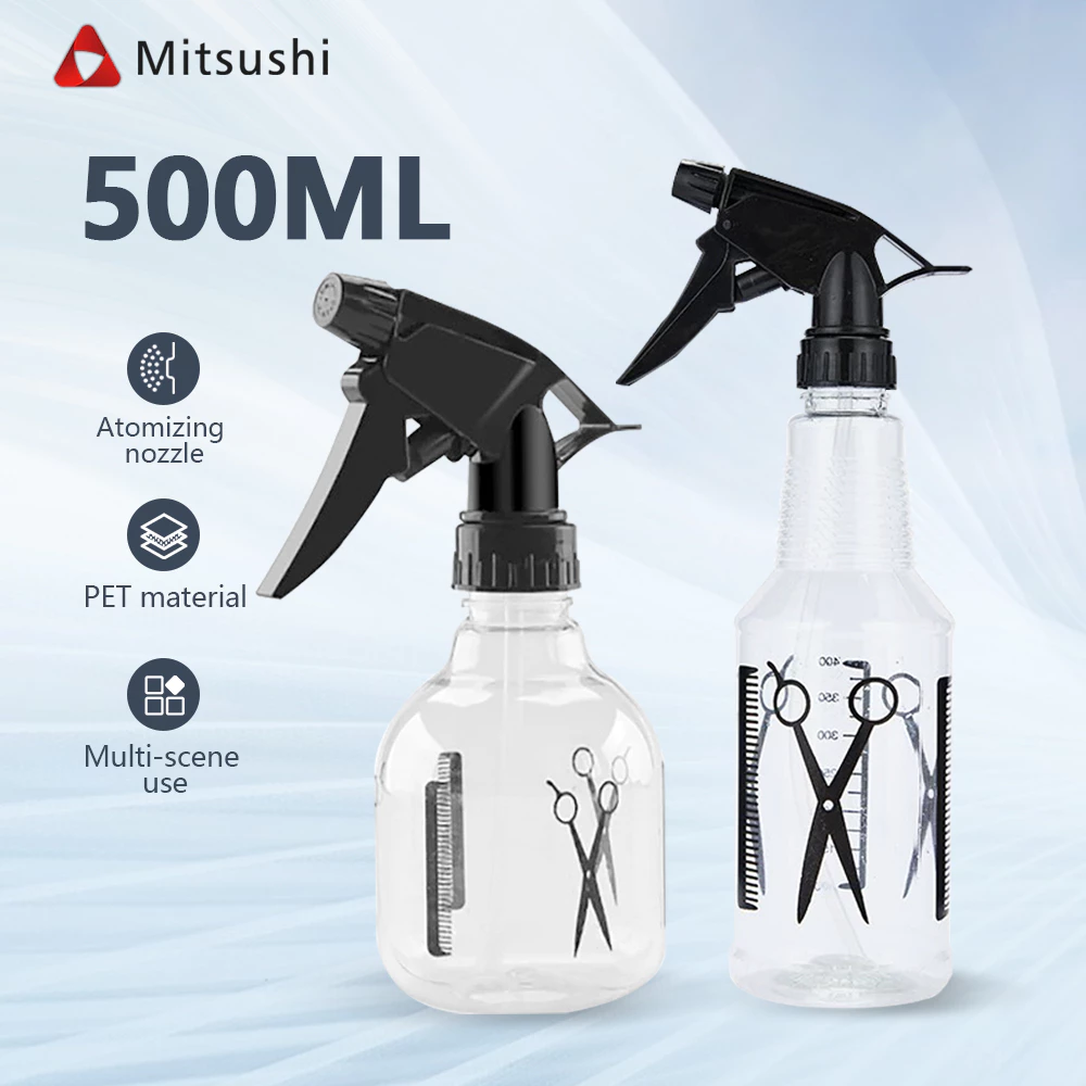 Mitsushi 250/500มล. ขวดสเปรย์แอลกอฮอล์ รดน้ําดอกไม้ มินิใจ มืออาชีพ สําหรับร้านทําผม ใช้ในครัวเรือน