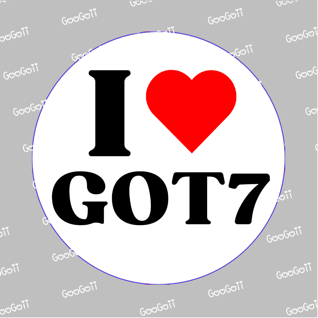 เข็มกลัด I❤GOT7 [ใส่ชื่อเองได้]
