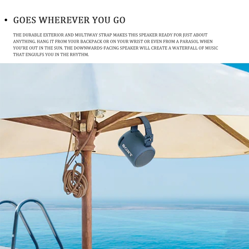 SRS-XB13 ลำโพงบลูทู ธ ลำโพงไร้สายแบบพกพาลำโพงกันน้ำกลางแจ้งซับวูฟเฟอร์ Wireless Bluetooth Speaker