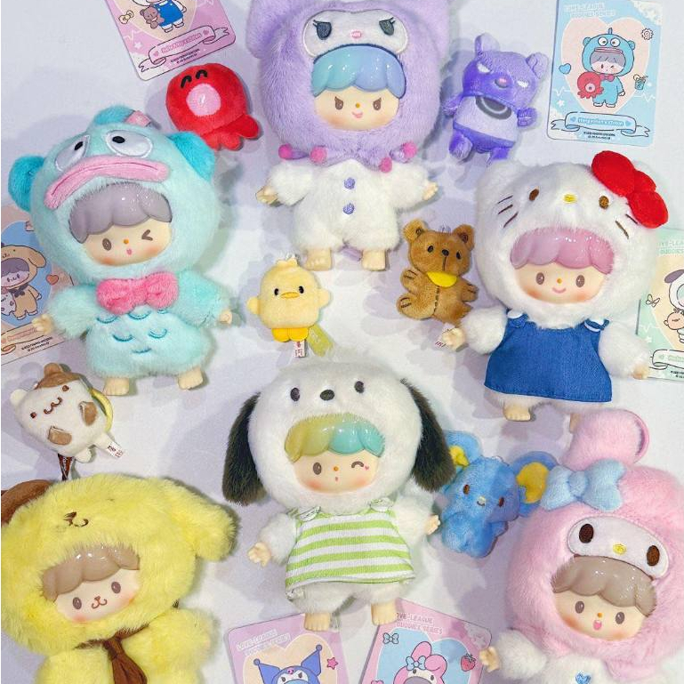 ( พร้อมส่ง / ยกกล่อง )✨🥨🍦 zZoton x Sanrio plush doll