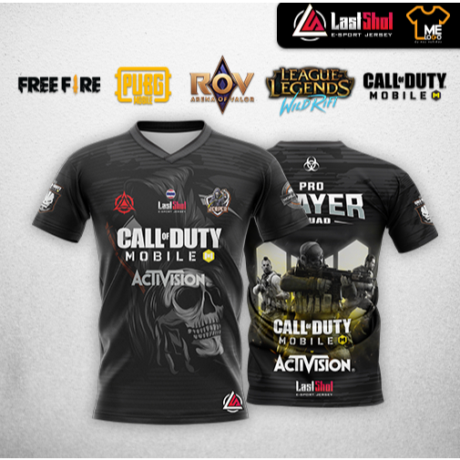 เสื้อE-Sport No.1 เกมส์ CALL of DUTY พิมพ์ลายทั้งตัว เท่ ไม่เหมือนใคร