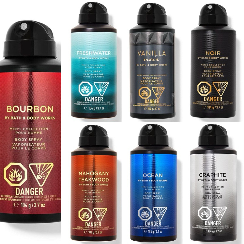 Bath&BodyWorks Body spray Men 104g.สเปรย์น้ำหอมฉีดตัวสำหรับผู้ชาย104กรัม
