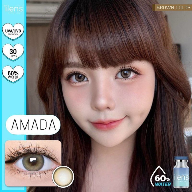 Amada gray,brown สีเทา,สีน้ำตาล ilens Bigeye ilens ✨คอนเเทคเลนส์กรองเเสง✨