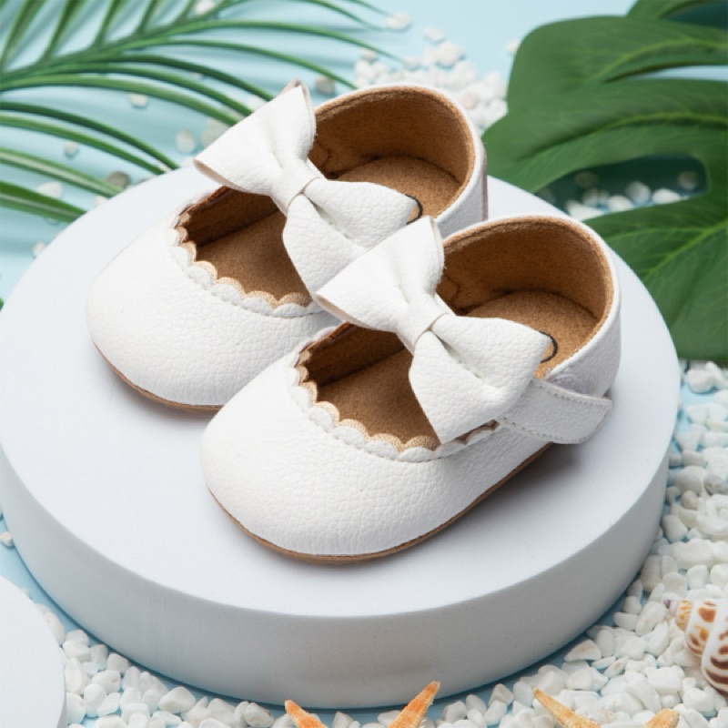 รองเท้าคัชชูติดโบว์ลายน่ารักสไตล์เจ้าหญิง เหมาะสำหรับเด็กหญิง พื้นรองเท้ามีกันลื่น ใส่ง่าย - รูปที่ 5