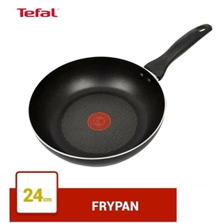 TEFAL Cook & Clean กระทะผิวเคลือบกันติด ก้นแบน 24 ซม. รุ่น B24" (กระทะเทฟล่อนแท้)(รับประกัน 2 ปี)kty
