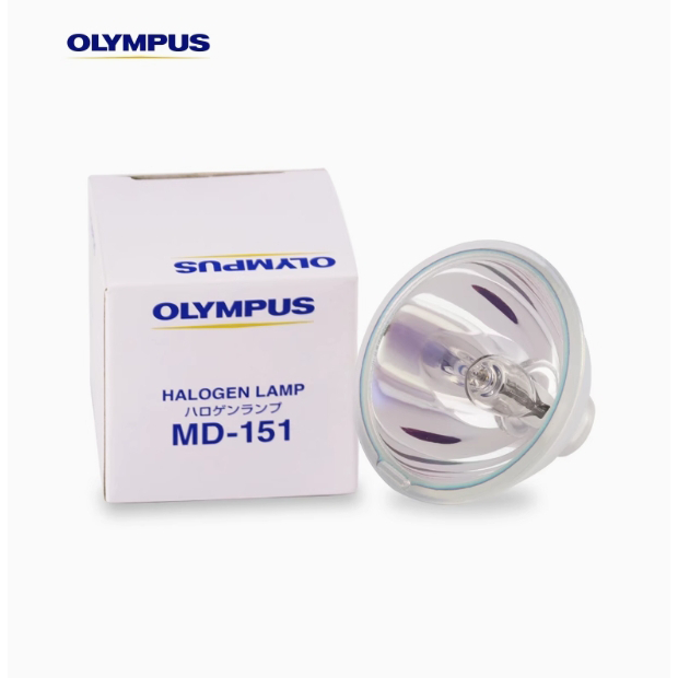 Olympus หลอดไฟกล้องส่องกระเพาะ 15V 150W ของแท้ สำหรับรุ่น V70/CV150 รหัส MD-151, JCM 15-150FP
