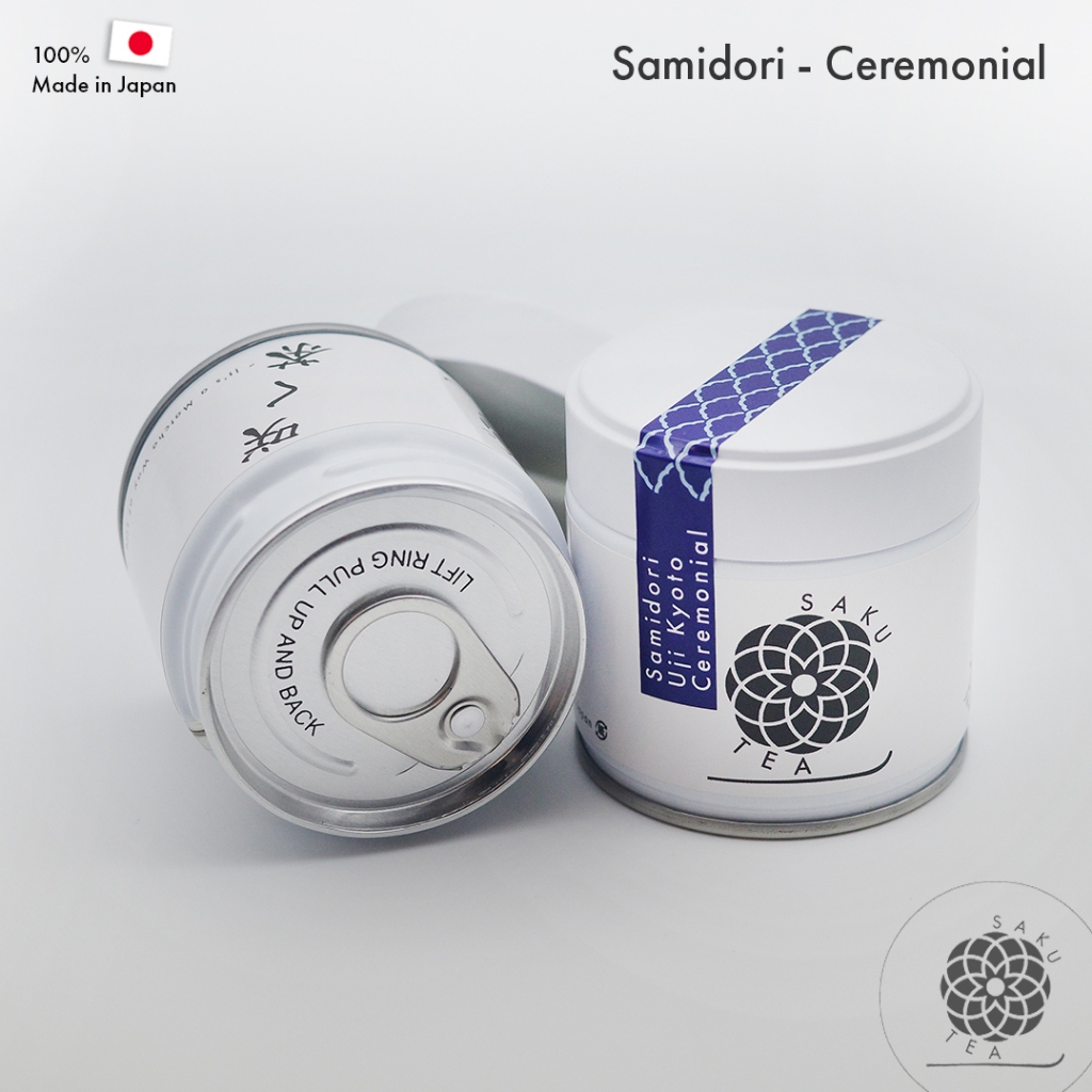 SAKU TEA 咲く茶 - Samidori Ceremonial Matcha 30g (tin can) มัทฉะเกรดพิธี ชาเขียวมัทฉะ ผงมัทฉะ