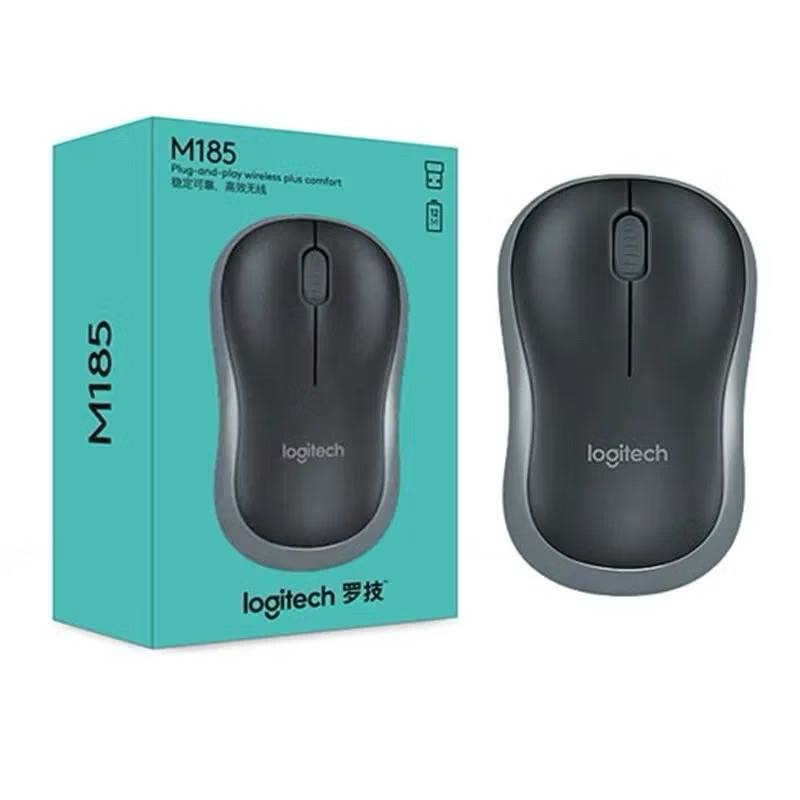 Mouse ไร้สาย สีดำเทา