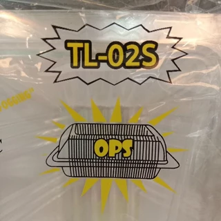 กล่องเบเกอรี่ไม่เป็นไอน้ำ TL-02S ขนาด116*84*65มม. จำนวน100ใบ