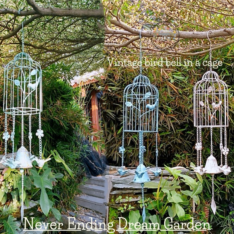 Vintage Bird Bell in a Cage.🕊️🦜ระฆังนกในกรงสไตล์วินเทจ เพิ่มเสน่ห์คลาสสิกให้กับบ้านและสวนของคุณ ✨