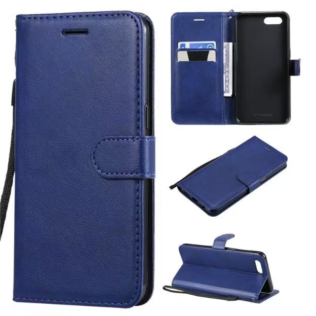 เคส กระเป๋า ฝาพับ กระดุม สำหรับ Oppo A12 A5S F9 A7 F5 F7 A57 A39 A59 F1S A71 A15 A15S A16 A16K A92 A93 A94 A3S F11 Pro