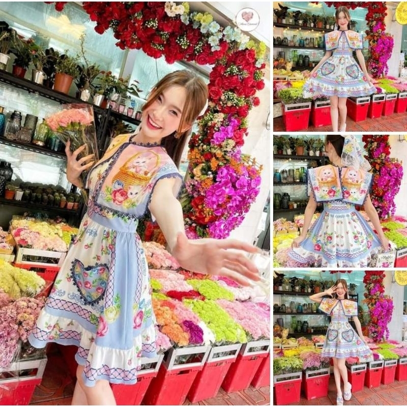 MARIA DIAMOND BRAND : DEE JAI MINI DRESS