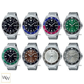 ของแท้ นาฬิกาข้อมือ ผู้ชาย Casio Duro รุ่น MDV-107D สายสแตนเ…