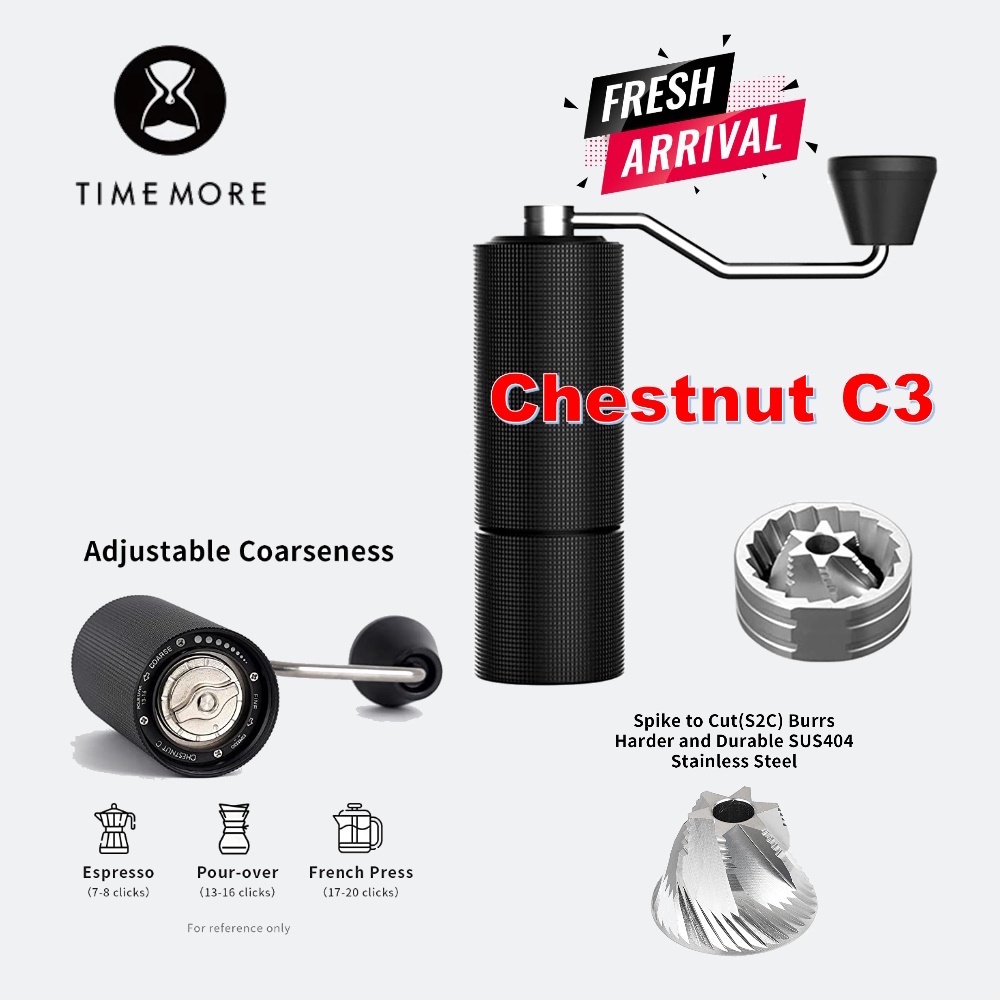 ไทม์มอร์ Chestnut C3S Pro เครื่องบดกาแฟมือหมุน