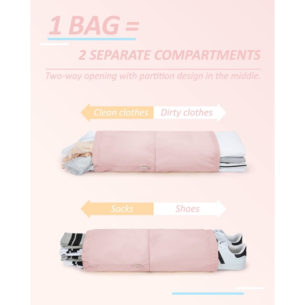 กระเป๋าชุด 2/4/6 ชิ้นบีบอัดบรรจุก้อนขยายกระเป๋าเดินทางออแกไนเซอร์กระเป๋าเดินทางถุงเก็บกระเป๋าเดินทาง