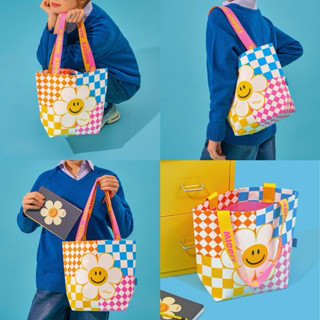 พร้อมส่ง🌈Wiggle Wiggle แท้ 💯 กระเป๋า รียูส Pastel Patchwork …