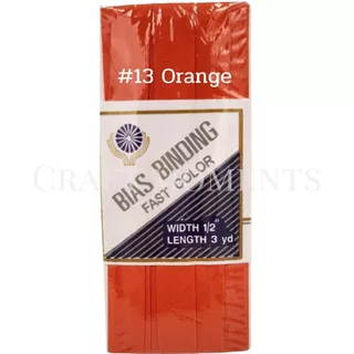 CRAFT MOMENTS: ผ้ากุ้น โทเร CROWN BIAS TAPE 1/2" ยาว 3 หลา ผ้าธรรมดา ไม่มัน กุ้นสำเร็จ กุ้นขอบ