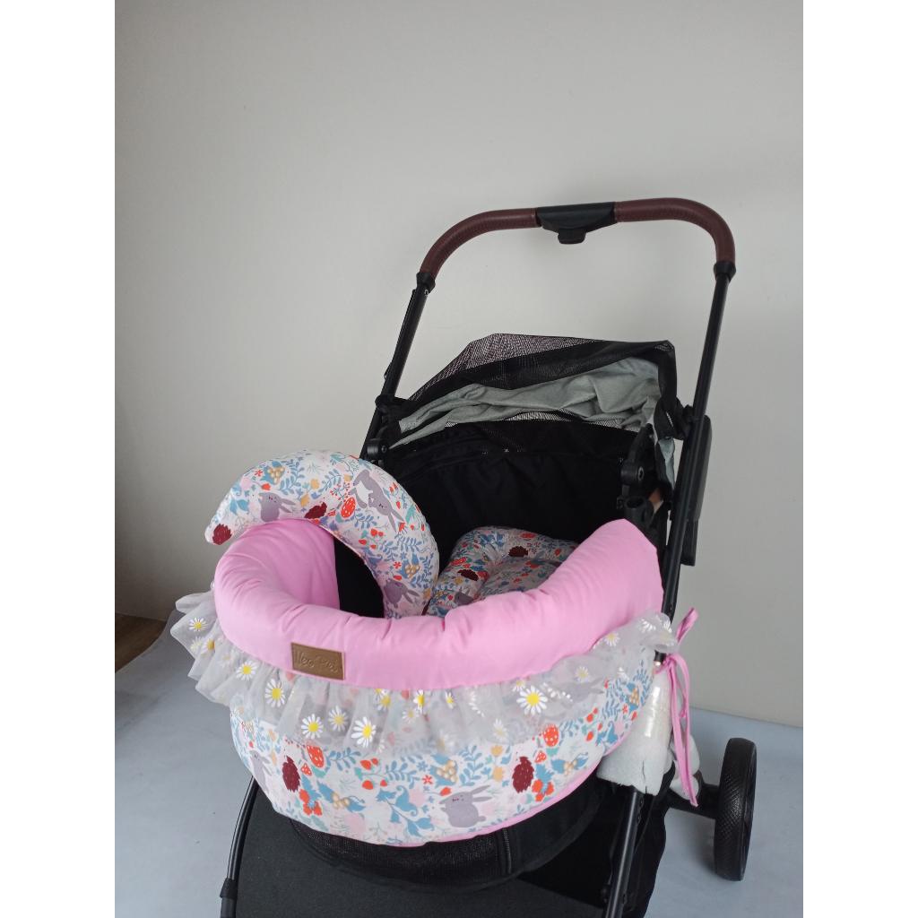 เบาะรถเข็นหมาแมว  เบาะรถใส่สัตว์เลี้ยง เซ็ตเบาะรถเข็นหมา/แมว เบาะขอบรถเข็น