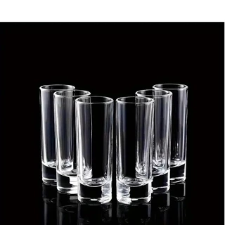 แก้วช็อตทรงสูงก้นหนา แก้วค็อกเทล ขนาด 65 มล. Shot Glass