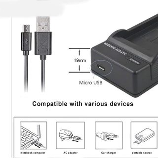 เครื่องชาร์จแบตเตอรี่ NB-6L NB6L สำหรับ Canon IXUS 105 210 95 300 200 310 330
