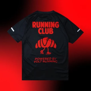 VOLT RUNNING x NAMWAN เสื้อวิ่งแขนสั้น รุ่น ACCE 004 Running Club สีเทา
