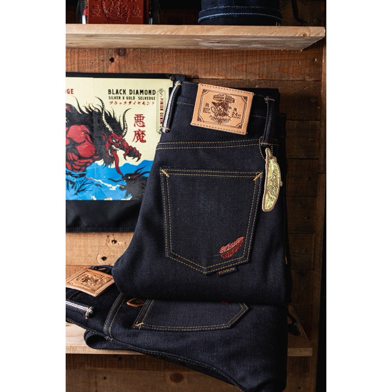 Pinion Denim 24oz BY Okayama Denim รุ่นอสูร