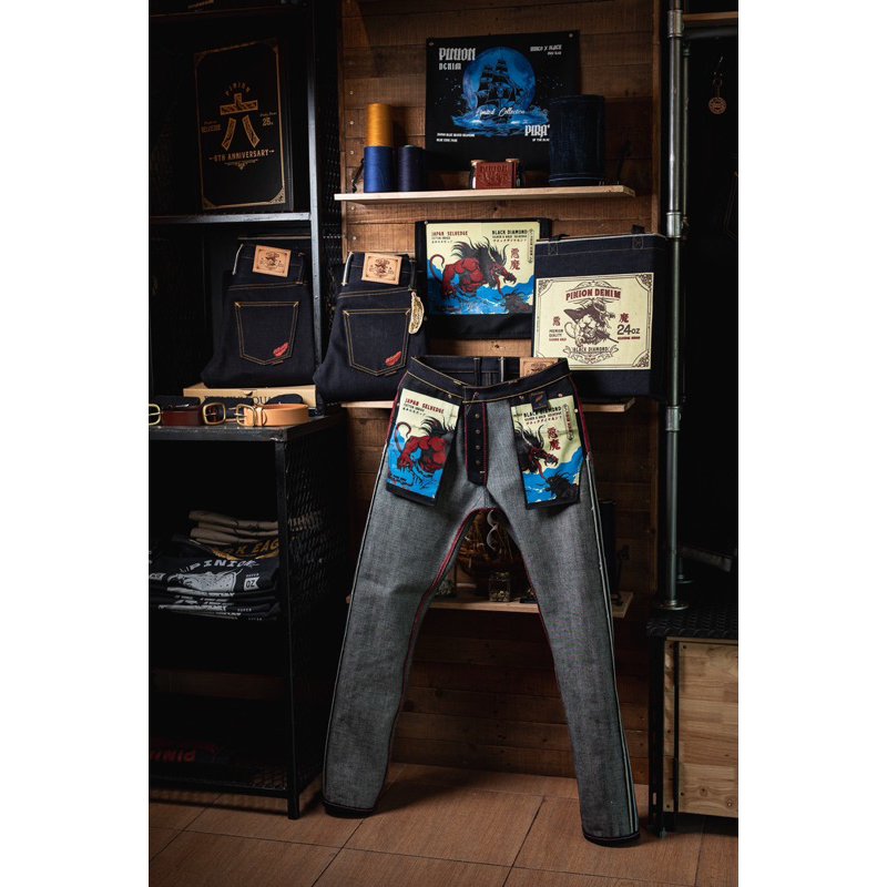 Pinion Denim 24oz BY Okayama Denim รุ่นอสูร ราคา ถูกที่สุด ดีลบีเคเค แกลเลอรีภาพที่ 9