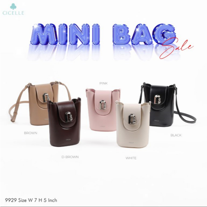 CICELLE (ซี-เซล) รุ่น 9929 🌸Mini Bucket bag แบบใหม่น่ารักเวอร์🌸
