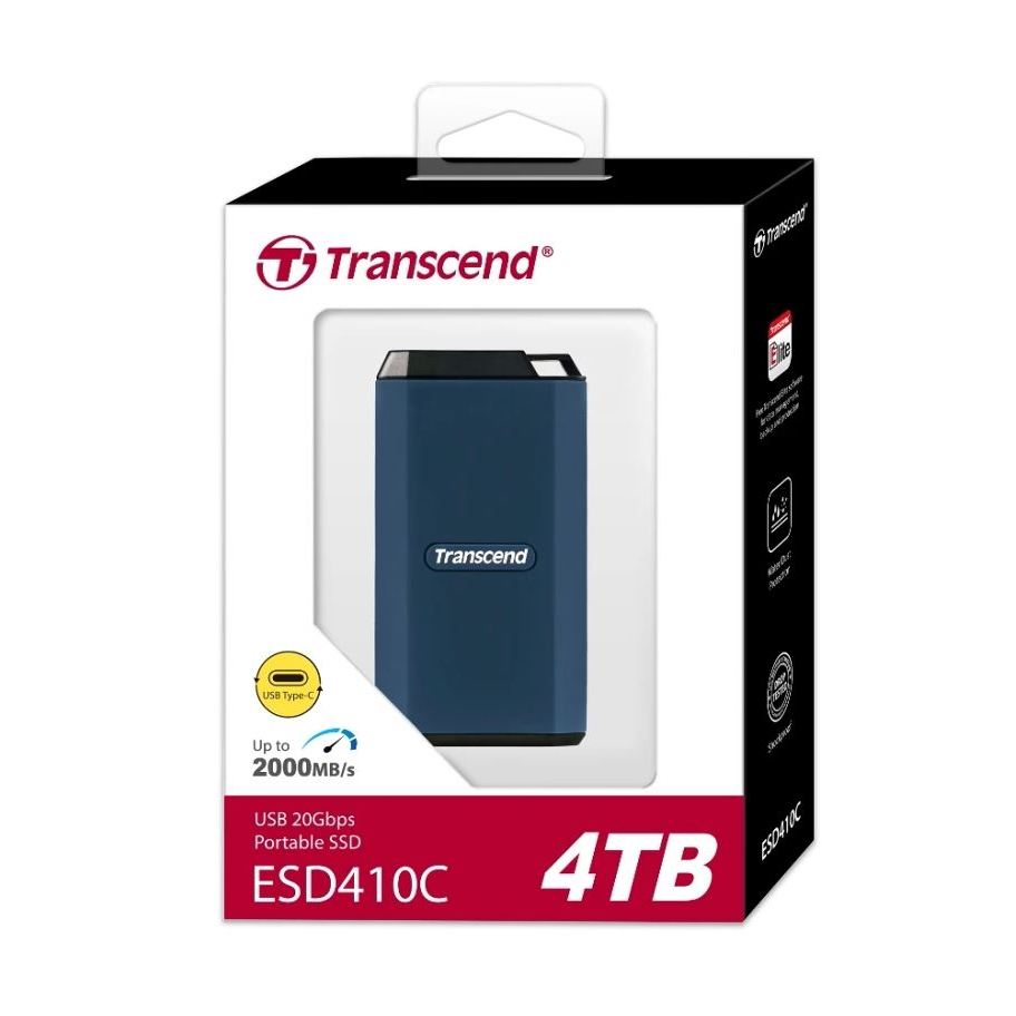 Transcend รุ่นใหม่ External SSD #4TB : ESD410C - TS4TESD410C USB-C 20Gbps
