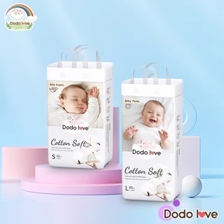 [ยกลัง 5 แพ็ค]Dodolove Organic กางเกงผ้าอ้อม ผ้าอ้อมสำเร็จรูป NB-2XL ผ้าอ้อมออแกนิค นุ่ม บางซึมซับดี