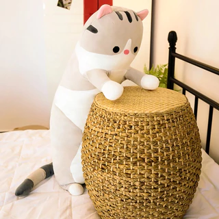keycool หมอนแมว ตุ๊กตาแมว หมอนตุ๊กตา ตุ๊กตา หมอนข้าง แมว ถอดและล้างทำความสะอาดได้ ตุ๊กตาหมอนข้างแมว 50/70/90/110cm