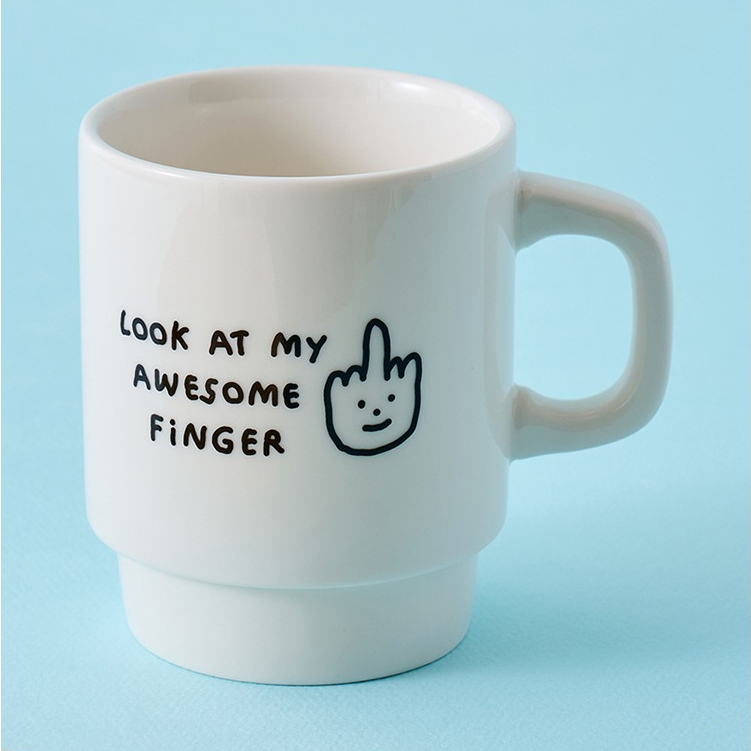 JOGUMAN Paradox Mug Cup - Finger แก้วเซรามิก