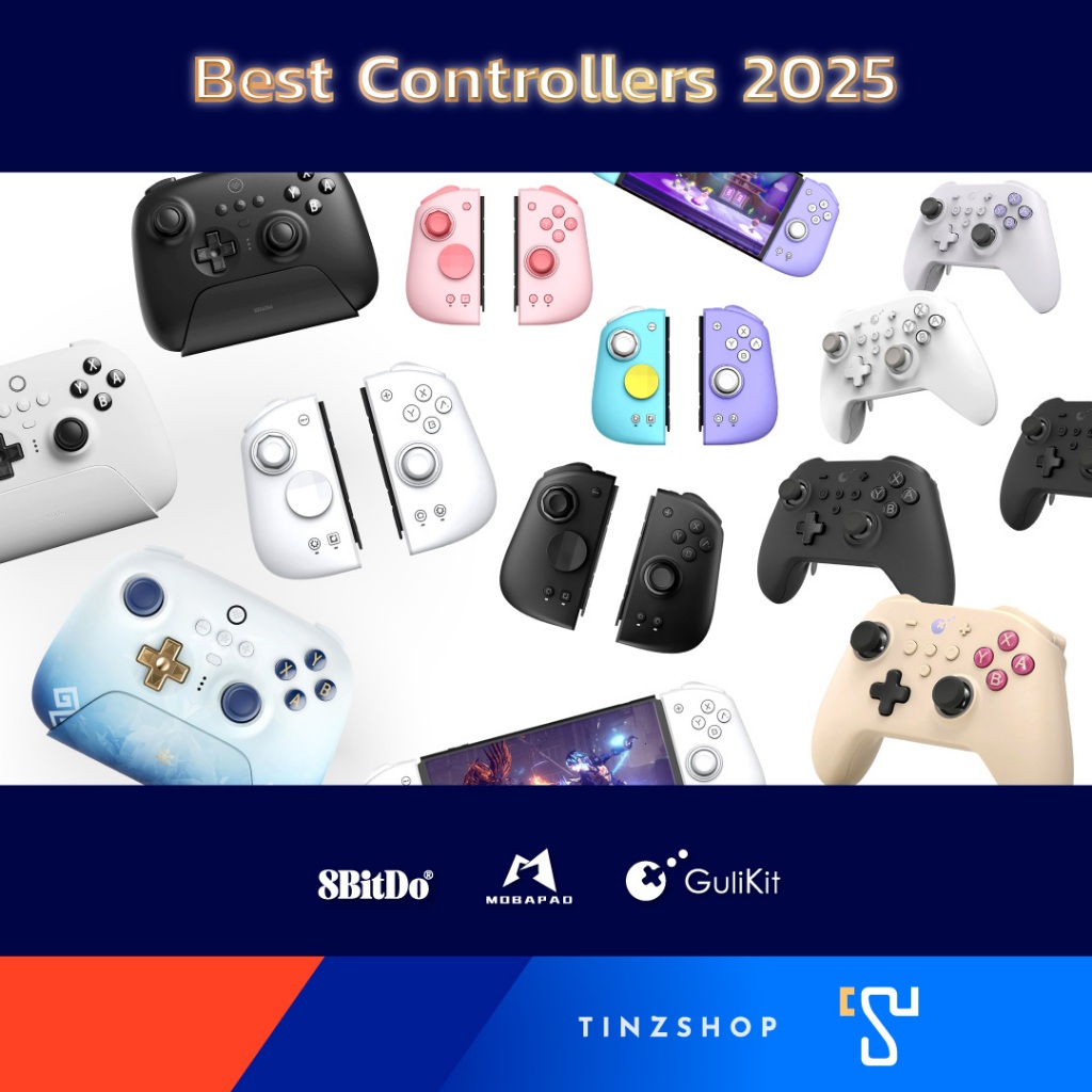 [Best Controllers 2025] รวมจอยยอดฮิตแห่งปี 2025 Mobapad, 8bitdo, Gulikit