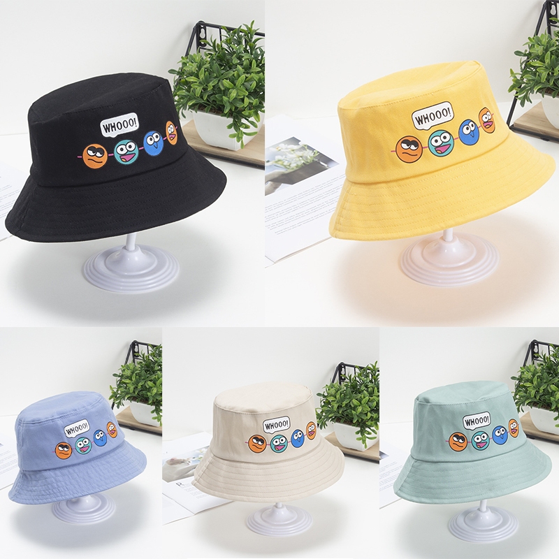 หมวกเด็ก หมวกบักเก็ตเด็ก มีสายรัดคางปรับได้ สำหรับเด็ก 1-4 ขวบ หมวกเด็กน่ารัก หมวกเด็กกันแดด