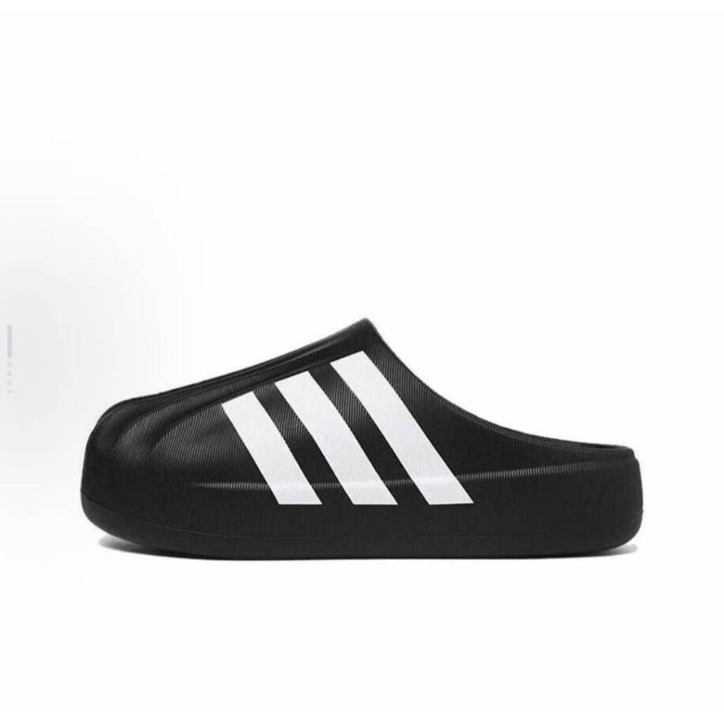 ( พร้อมส่งในไทย)adidas originals adiFOM SUPERSTAR MULE สวมใส่สบายและทนทาน รองเท้าแตะหัวปิด ยูนิเซ็กส์ ขาวดำ