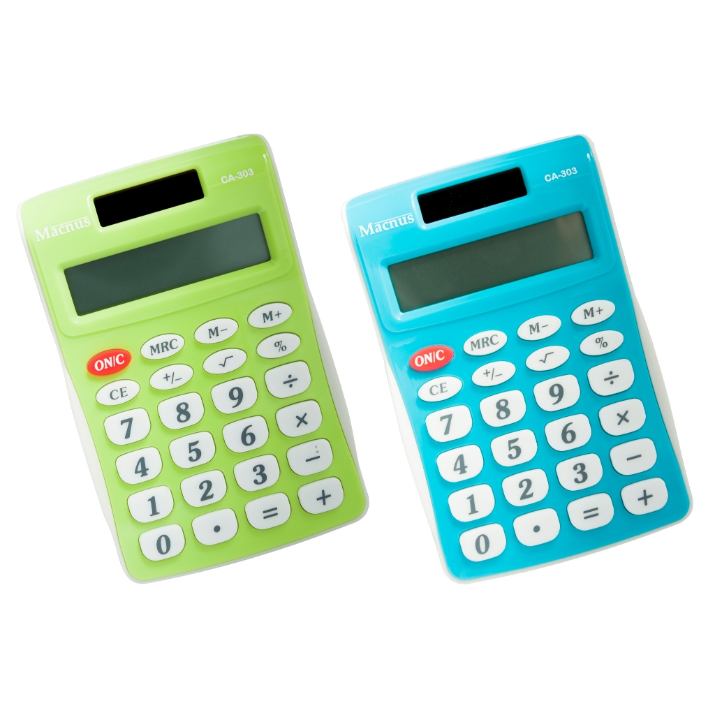 เครื่องคิดเลข 8หลัก *ไซร์มินิ พกพาสะดวก * ยี่ห้อ MACNUS รุ่น CA-303 Electronic Calculator
