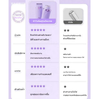 เครื่องโกนหนวด ที่กันจอนขนแบบพกพาไฟฟ้า 2ใน1 สําหรับผู้ชายและผู้หญิงพร้อมฟังก์ชั่นกําจัดขน
