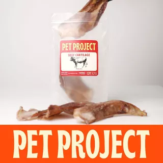 Pet Project กระดูกอ่อนวัว Beef Cartilage ขนมแทะสุนัข ธรรมชาติ 100%