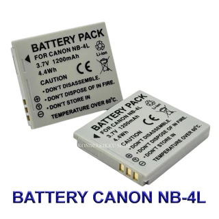 NB-4L / NB4L Battery and Charger For Canon IXUS 30,40,50,55,60,65,70,75,80,100,110,300,SD400,SD600,SD750,SD780,SD1000
