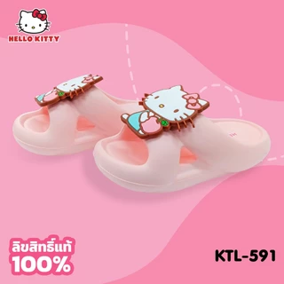 Hello Kitty รองเท้าแตะ รองเท้าสำหรับเด็กเนื้อนุ่มลายการ์ตูน KittyและMyMelody รุ่นKTL-591,MM-094