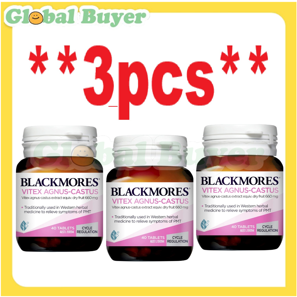 **3pcs** Blackmores Vitex Agnus Castus 40 Tablets
