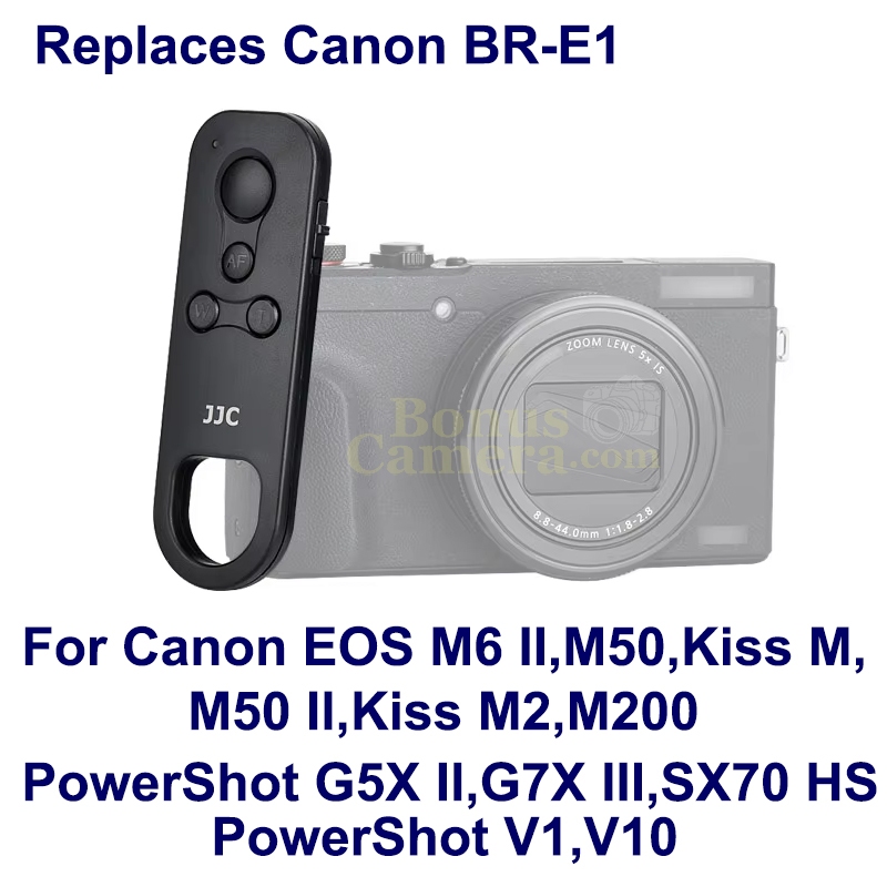 รีโมตถ่ายภาพนิ่ง&วีดีโอ Canon EOS M6 II,M50,M50 II,Kiss M2,M200 PowerShot V1,V10,G5X II,G7X III แทน 