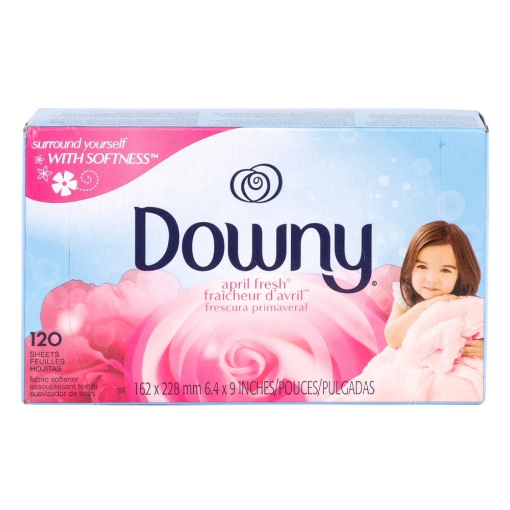 120 แผ่นหอมใส่ในเครื่องอบผ้า Downy april Fabric Softener dryer sheet