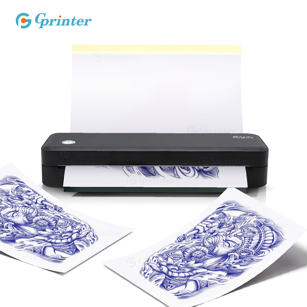 Gprinter เครื่องพิมพ์ลายสัก A40s เครื่องปริ้นความร้อน เครื่องพิมพ์ลอกลายสัก Tattoo Printer
