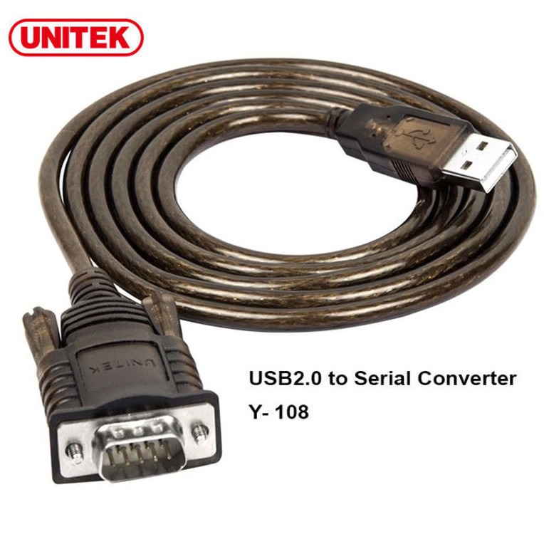 UNITEK USB 2.0 to Serial RS232 Cable รุ่น Y-108