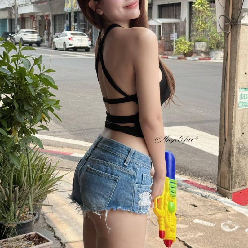 ANGELS.FAV♥︎ | เสื้อกล้ามสานหลัง Daisy (มีฟองน้ำ)