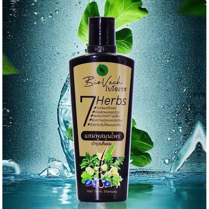 Biovech ไบโอเวช แชมพูสมุนไพร 7 Herbs 225ml
