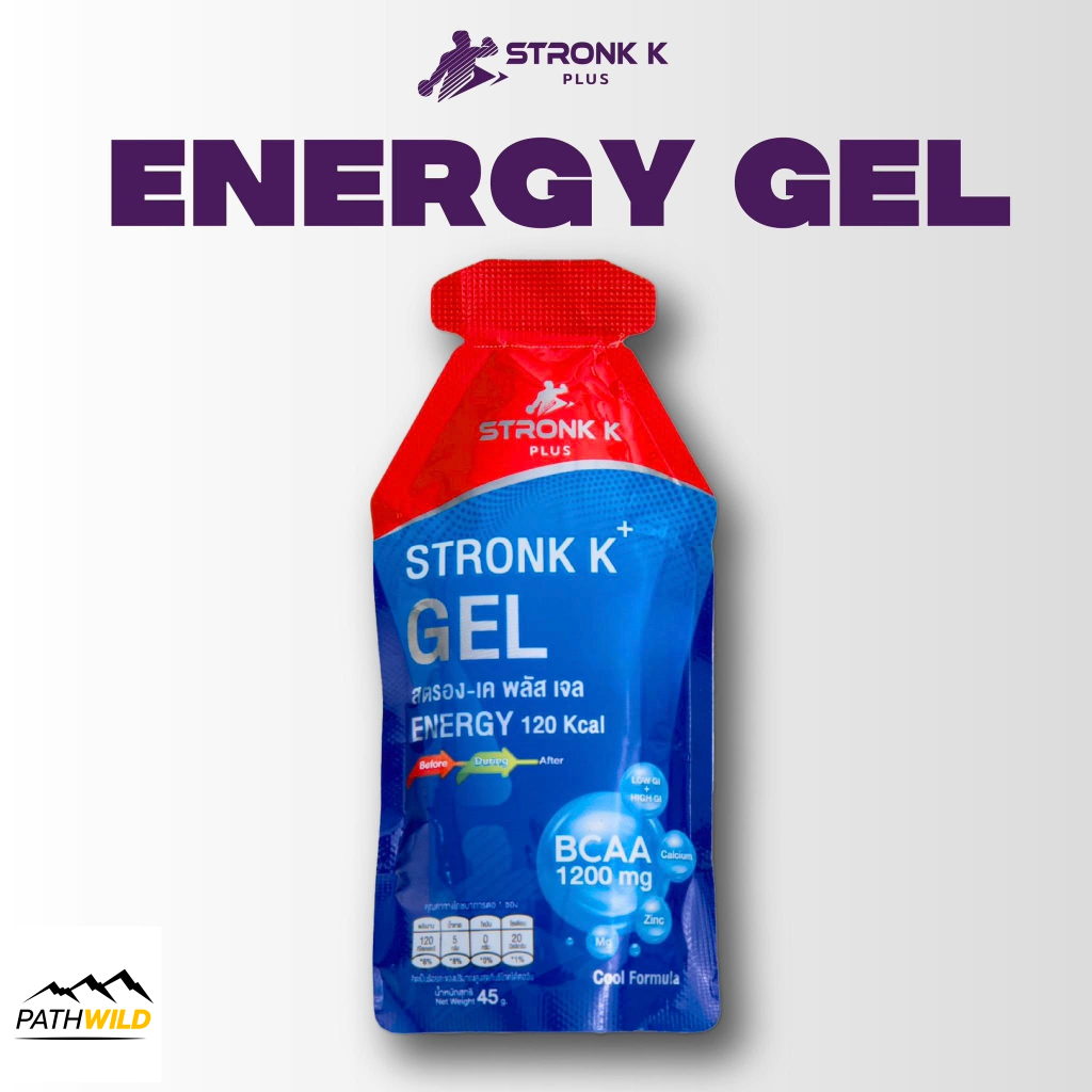 Stronk-K Plus Gel สตรอง เค พลัส เจลให้พลังงาน สูตรเย็นชื่นใจ เหมาะสำหรับนักวิ่ง นักกีฬา